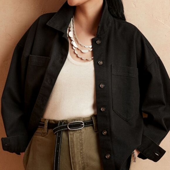 Oversized Shirt Jacket - Picture 1 of 10